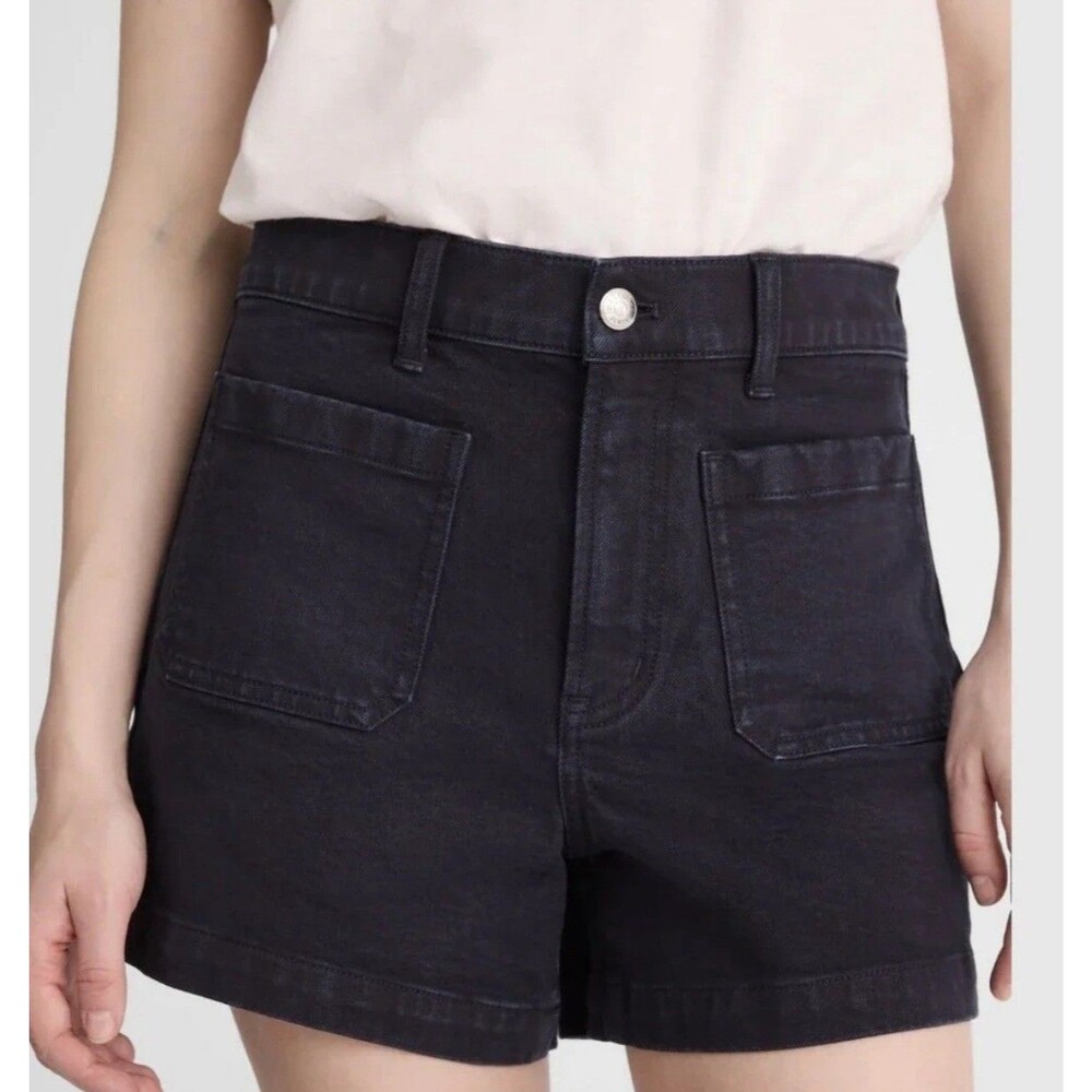 Madewell Curvy The High-Rise Sailor Short Women’s Size 31 Black Denim
